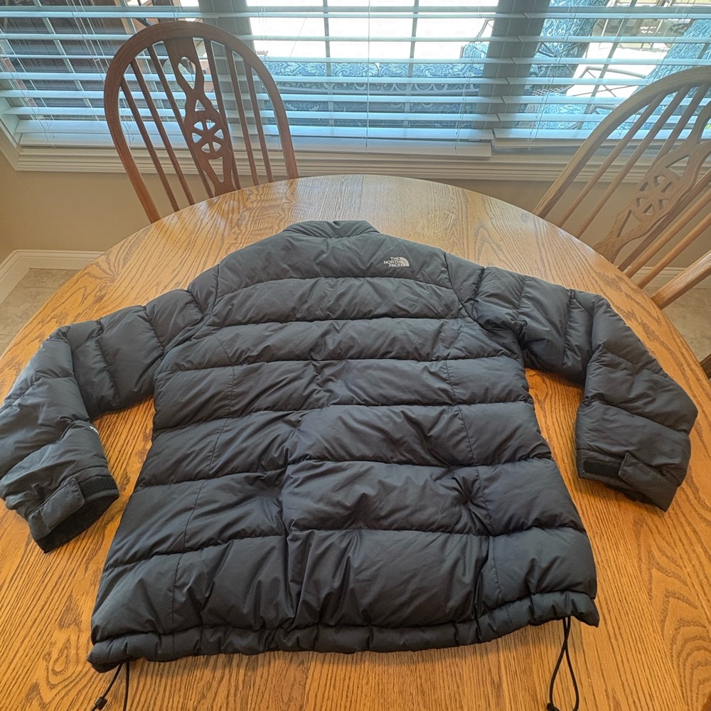 North Face Womens XL Black Nuptse Down Jacket Coat 700 - Picture 2 of 12